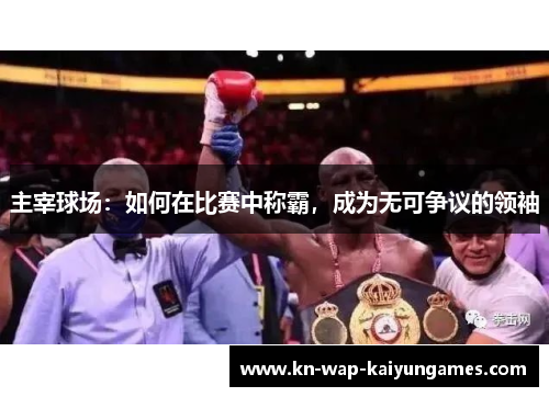 主宰球场：如何在比赛中称霸，成为无可争议的领袖